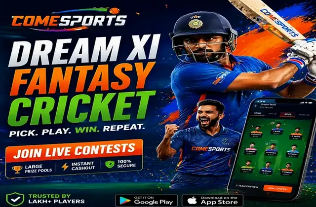 Come (come bet) fantasy cricket & matchday visual 1